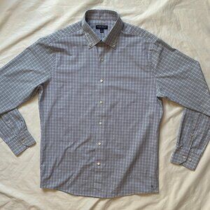 Peter Millar Crown Crafted Shirt Men's Medium Plaid Button Down Long Sleeve